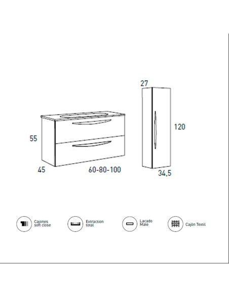 Mueble de Baño Arco Blanco