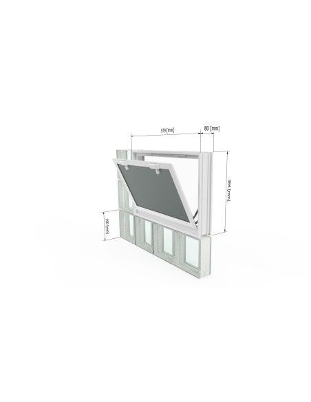 Ventana de ventilación con mosquitera 57x38x8