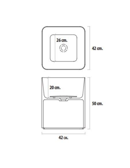 Lavabo Aris Solid Surface color