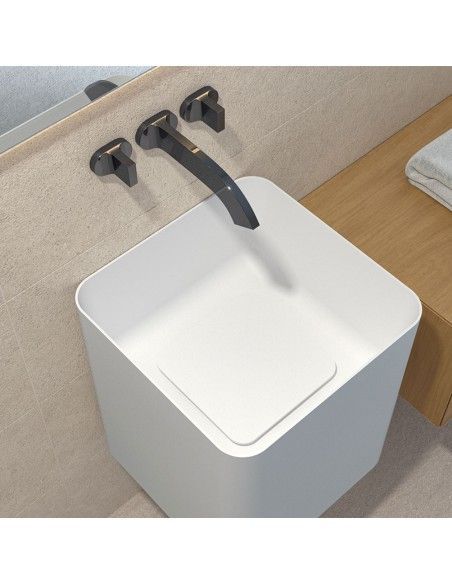 Lavabo Aris Solid Surface Blanco
