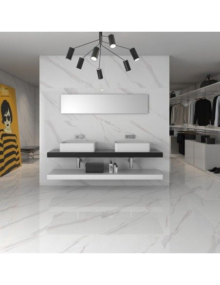 Statuary Blanco Pulido 60x120 - Geotiles