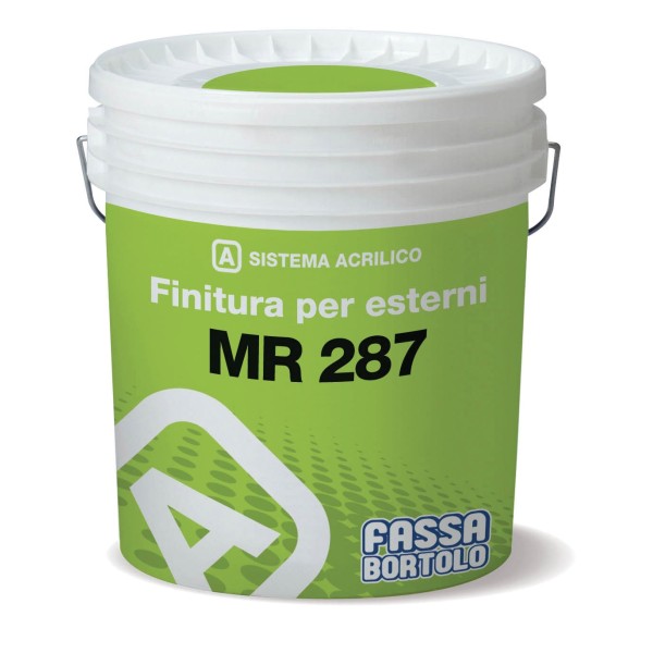 Pintura al agua con alto nivel de relleno para exteriores. COLOR BLANCO 5 litros o14 litros MR 287 Fassa Bortolo