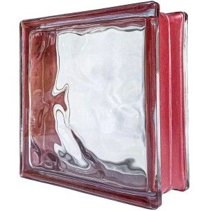 Reflejos Ondulado Smart Rojo 19x19x8