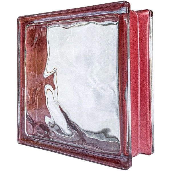 Reflejos Ondulado Smart Rojo 19x19x8