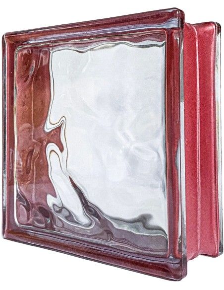 Reflejos Ondulado Smart Rojo 19x19x8