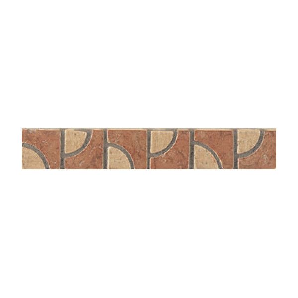 Cenefa LDM-2 Beige-Rosso 4x25