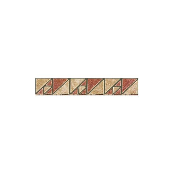 Cenefa LDM-6 Beige-Rosso 4x25