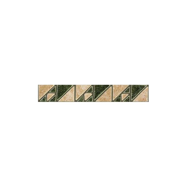 Cenefa LDM-6 Beige-Verde 4x25