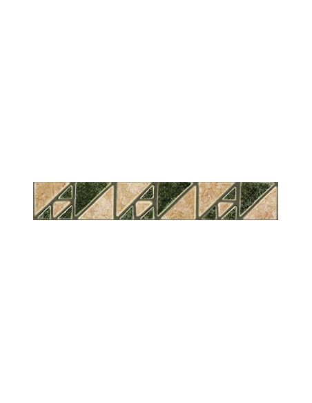 Cenefa LDM-6 Beige-Verde 4x25