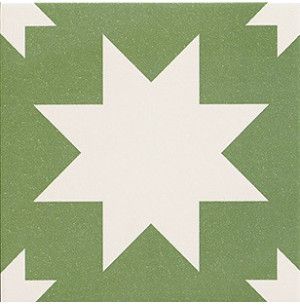 Fired Star Green 20x20 - Mainzu