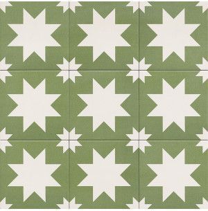 Fired Star Green 20x20 - Mainzu 2