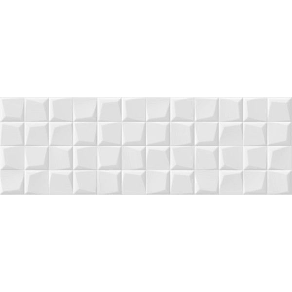 Blanco Brillo Relieve 30x90 Rectificado - Geotiles