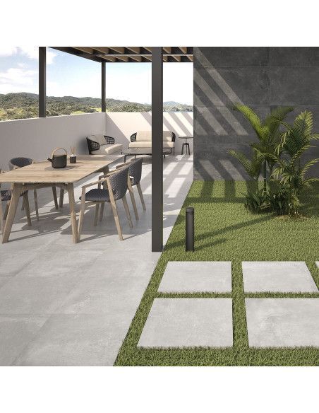 Ground Gris Antideslizante 60x60 20 mm - Geotiles