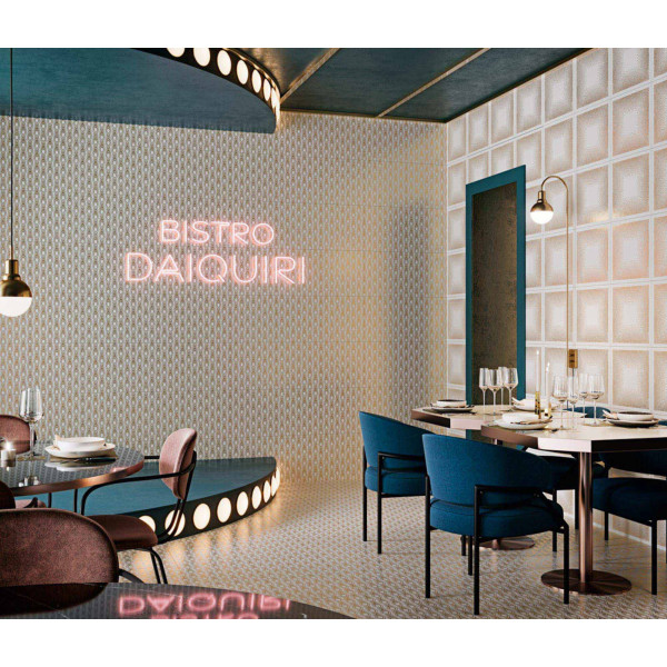 Art-Deco White Negroni 30x30 - Aparici