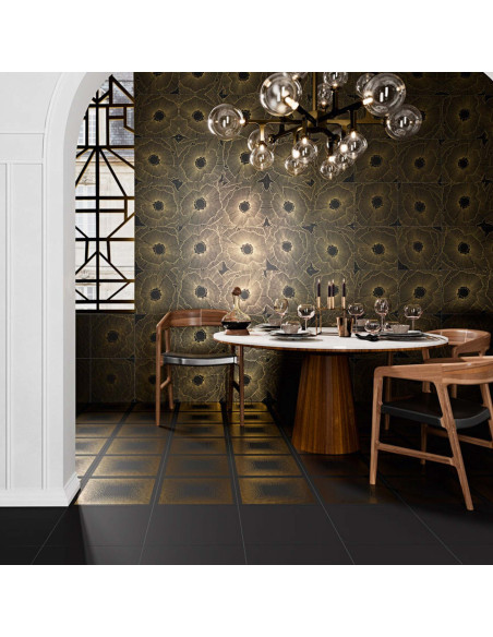 Art-Deco Black Spritz 30x30 - Aparici