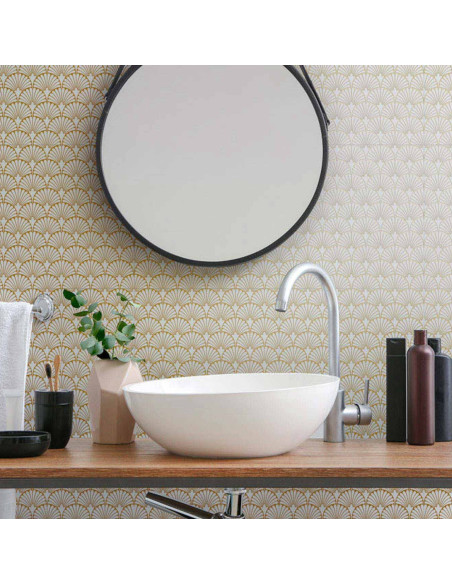 Art-Deco White Manhattan 30x30 - Aparici
