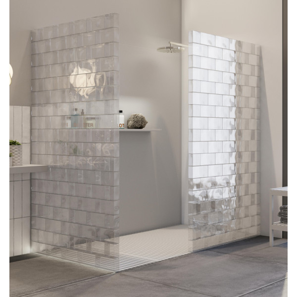 Ladrillo de Vidrio Macizo Transparente 10x20x5