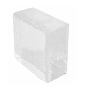 Ladrillo de Vidrio Macizo Transparente 10x10x5