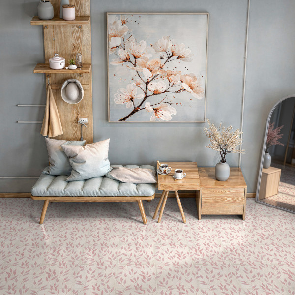 Foglie Rosa 25x25 - Keros