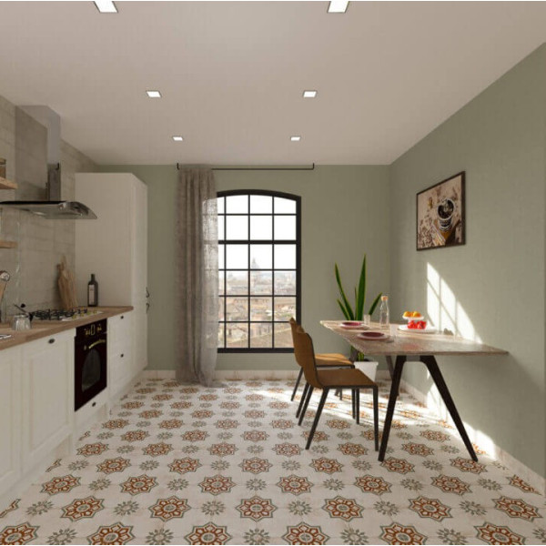 Olite Verde 22,5x22,5 - Mijares Cerlat