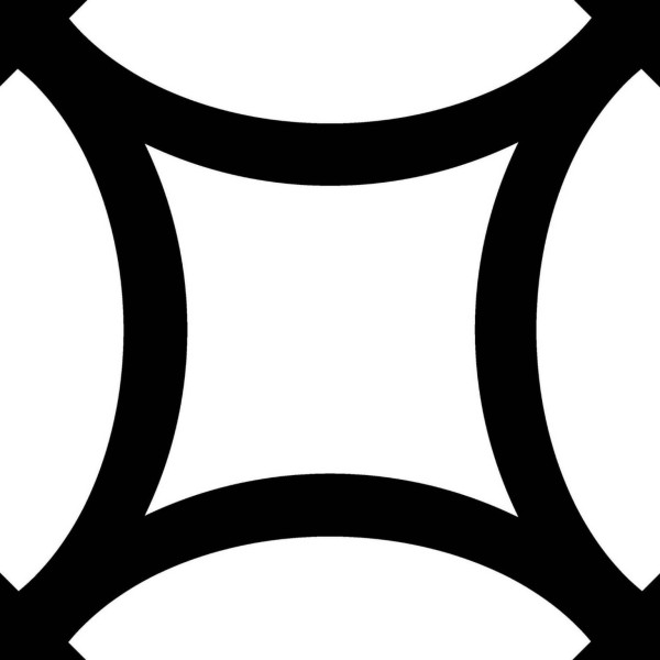 District Figure Black 20x20 - Mayolica