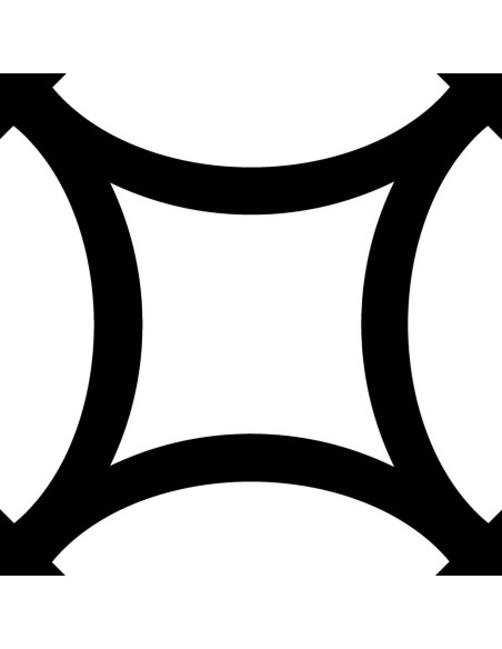 District Figure Black 20x20 - Mayolica