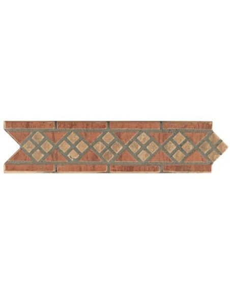 Cenefa SDM-1 Beige-Rosso 6,5x26