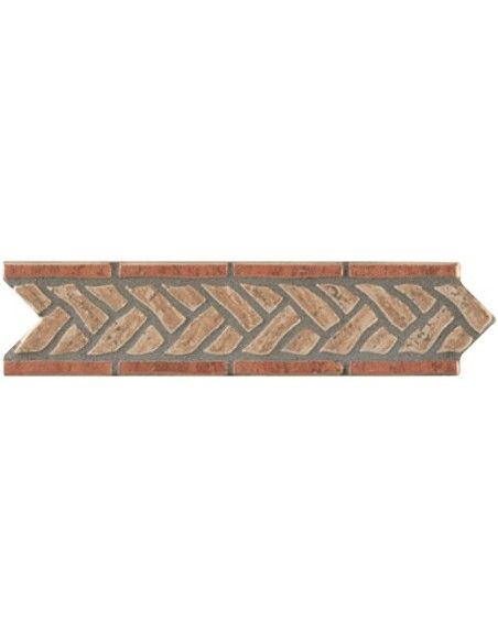 Cenefa SDM-3 Beige-Rosso 6,5x26
