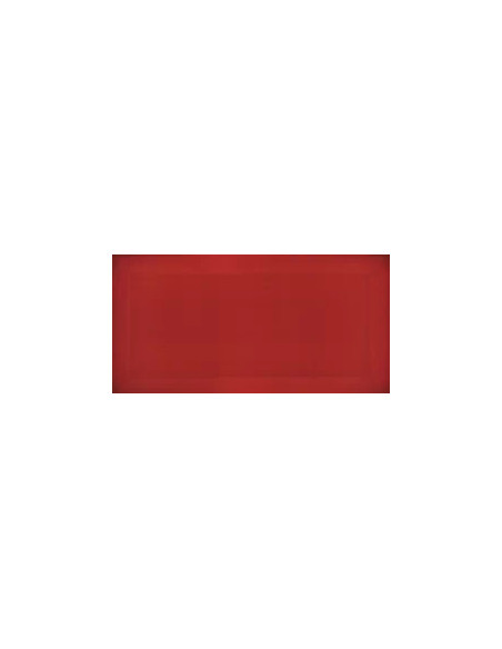 Bisel Rojo Brillo 7,5X15 - Ribesalbes